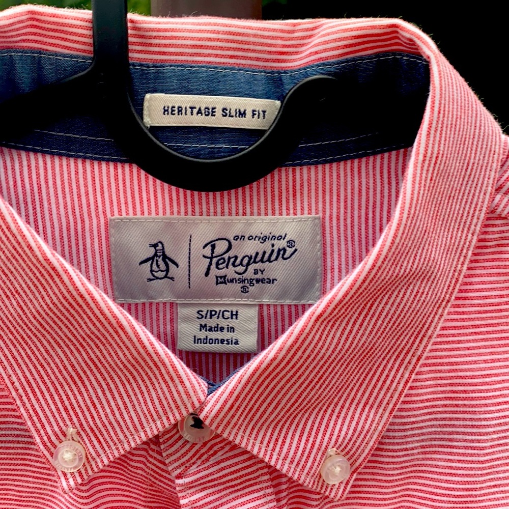 Short sleeve PENGUIN Heritage Slim Fit Shirt